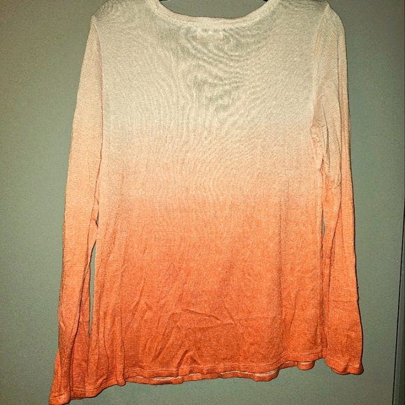 Women's lightweight orange sweater - Picture 3 of 5